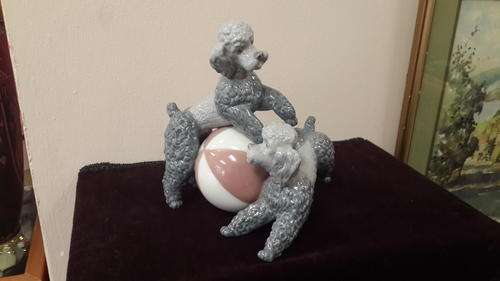 Lladro "Playing Poodles" (Red Ball Variety)